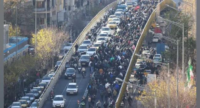 ඉරානයේ ආණ්ඩු විරෝධී උද්ඝෝෂණ පස්වැනි දිනටත්